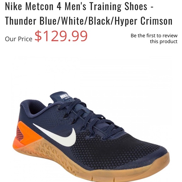 nike metcon 4 thunder blue